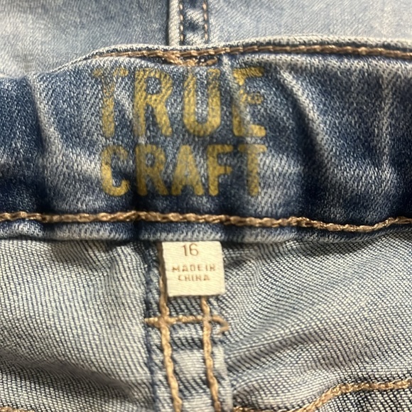 True Craft Girls Ripped Denim Shorts Size 16 EUC - Picture 7 of 7